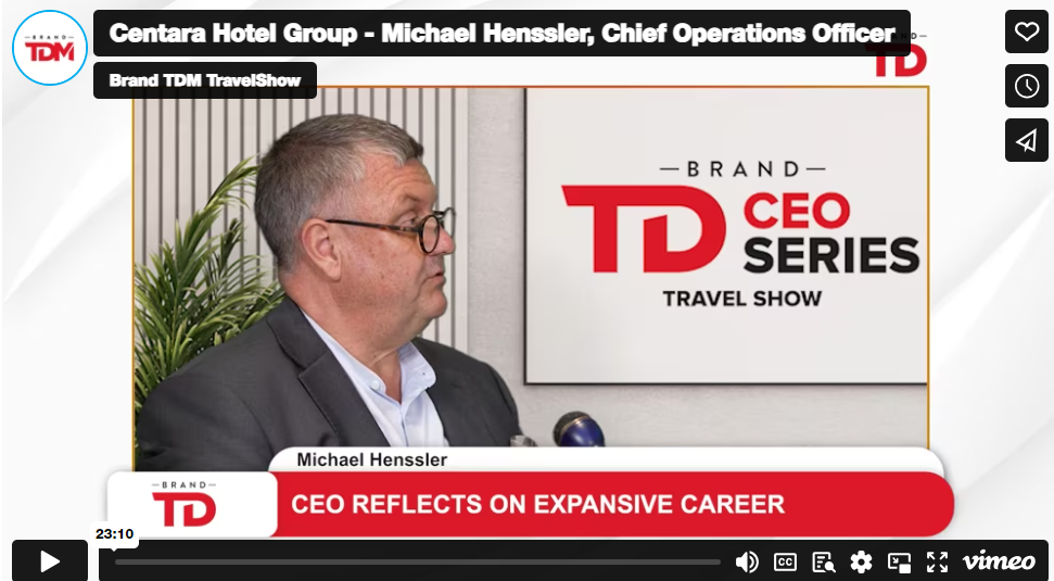 TDM interviews Michael Henssler, CEO, Centara Hotel Group